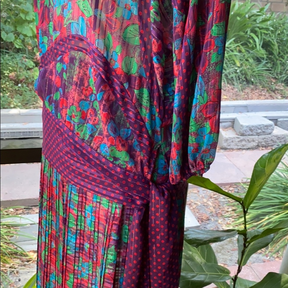 Vintage 1980s Diane Freis skirt set - Picture 4 of 7